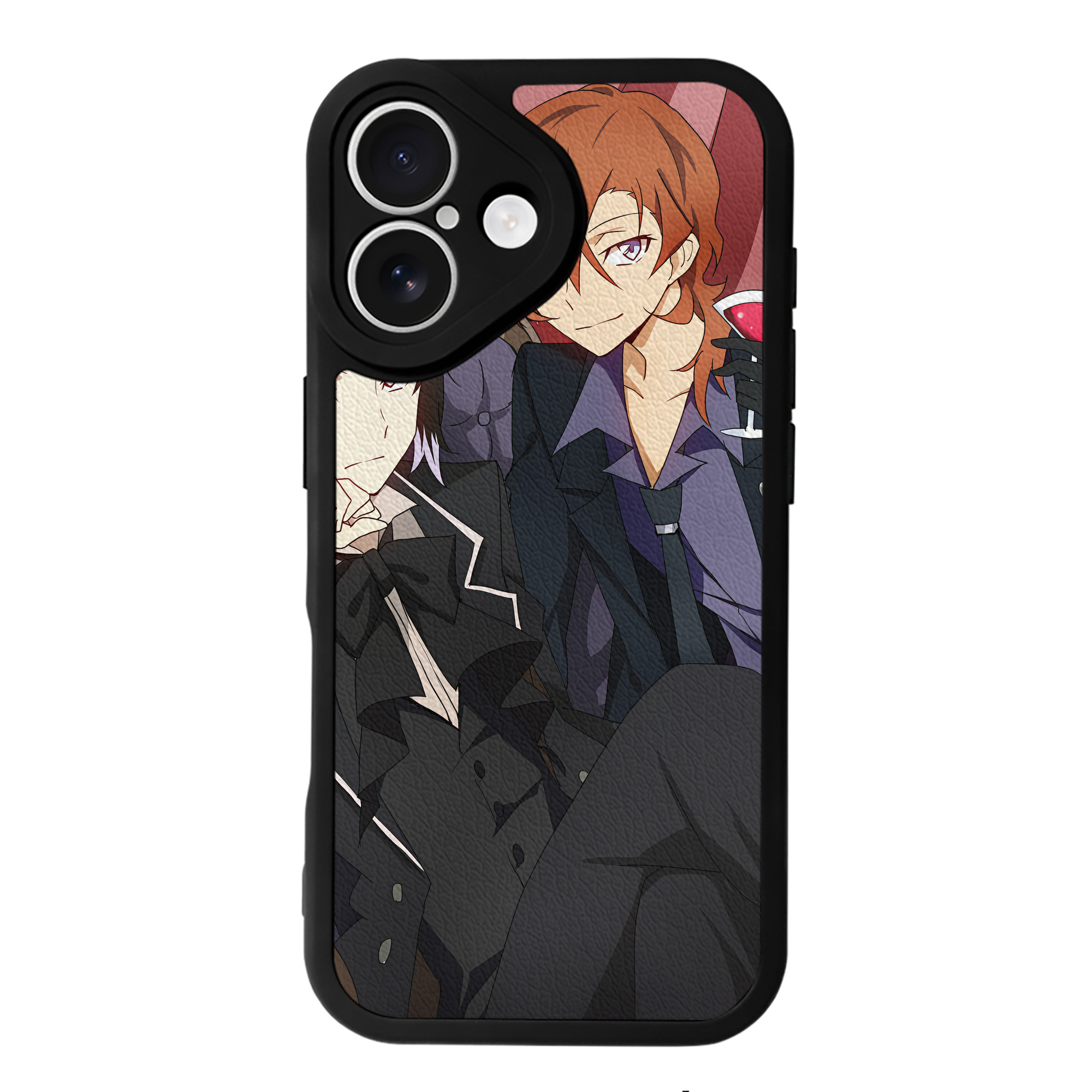 （画像用） 文豪ストレイドッグス Bungo Stray Dogs 【iPhone 16シリーズ対応】シリコンスマホケース（レザー調） 材質：シリコン